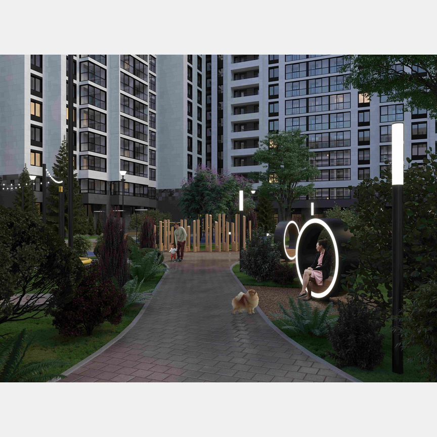 3-к. квартира, 95,5 м², 3/16 эт.
