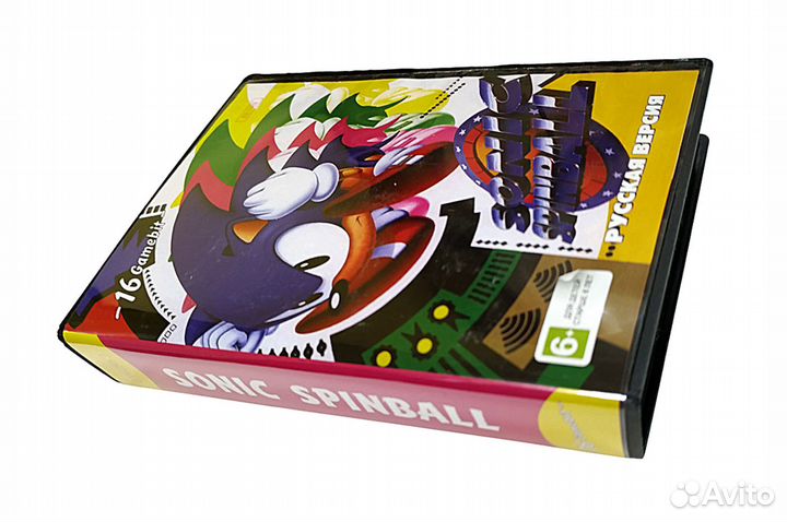 Картридж 16bit одноигровый sonic spinball