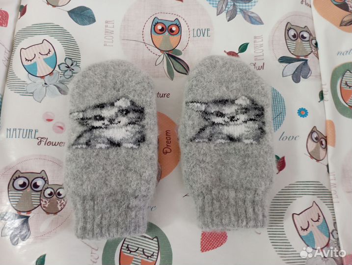 Варежки зимние детские