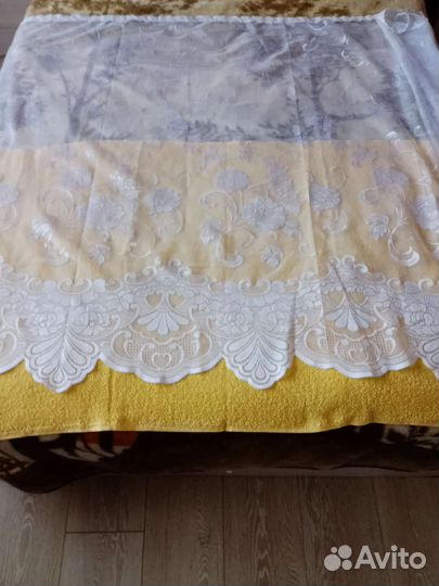 Комплект шторы и тюль бу