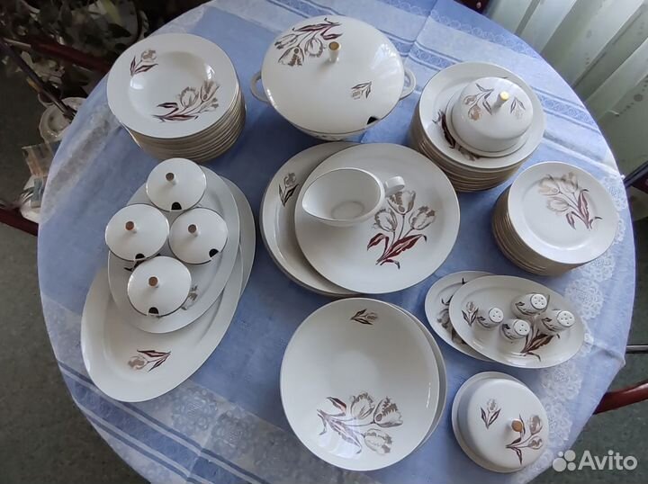 Столовый сервиз гдр Freiberger Porzellan 1975 год