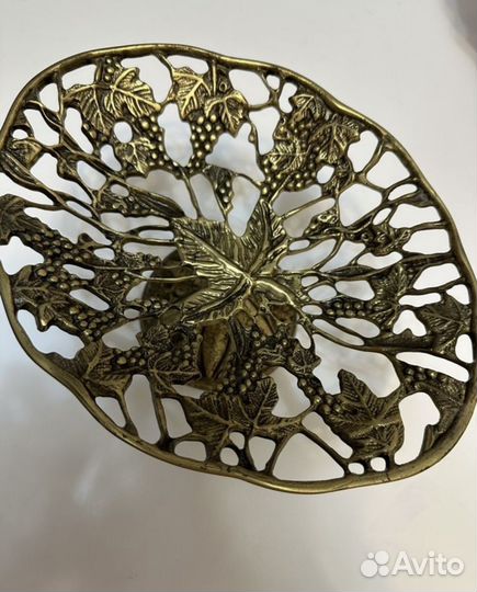 Бронзовая ваза для фруктов/конфет