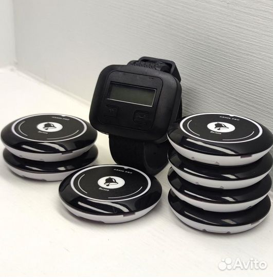 Кнопка вызова официанта модель Смайл с часами