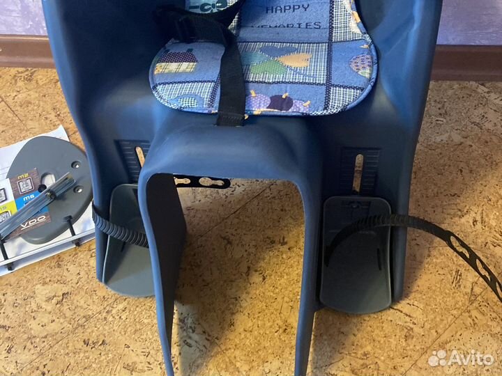 Детское велокресло на багажник как новое
