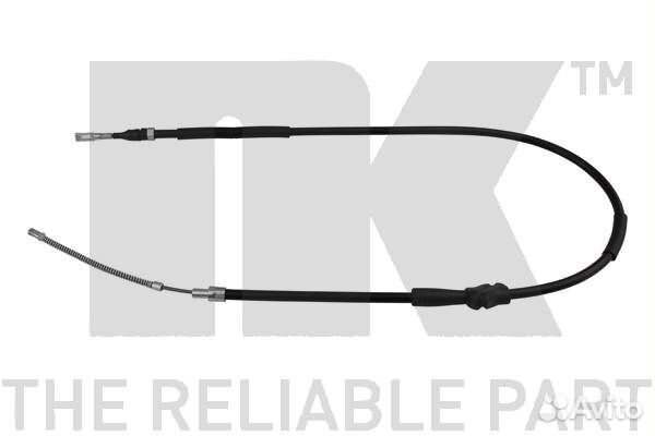 Трос ручного тормоза audi 80/90 86-91 задний правы