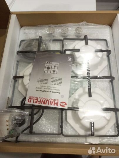 Газовая варочная панель maunfeld eghe.43.3STS-EW