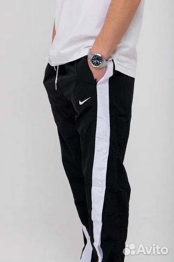 Штаны Болоневые Nike DRY Black White