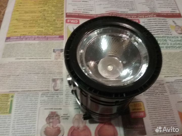 Фонарь кемпинговый от солнечной панели на запчасти
