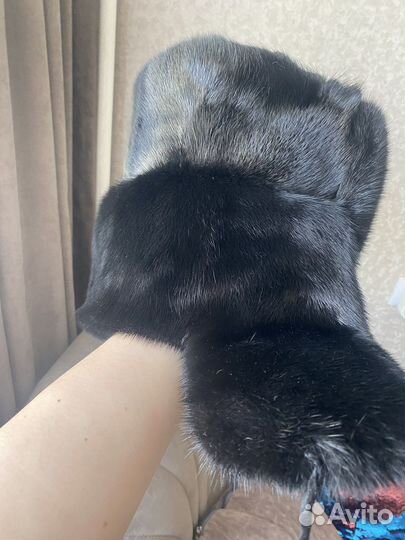 Норковая шапка мужская