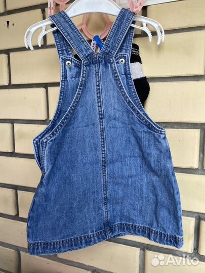 Джинсовый сарафан для девочки 92