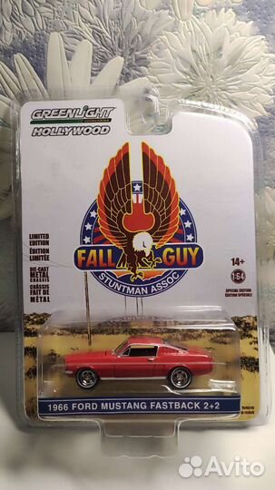 Модель Ford Mustang Fastback 2+2, Greenlight, 1/64