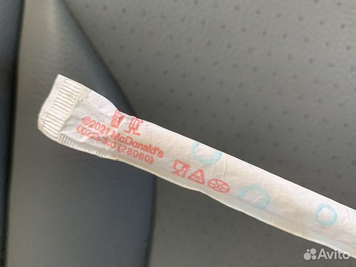 Трубочка из макдональдс