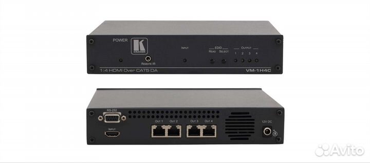 Видеопередатчик Kramer VM-1H4C hdmi сигнала