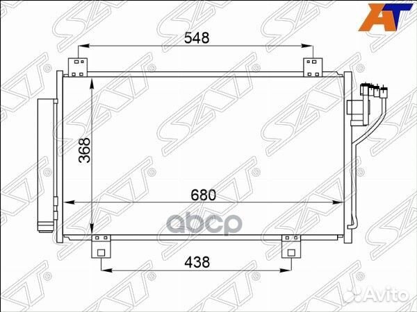 Радиатор кондиционера Mazda Mazda3 13-19 / Mazd