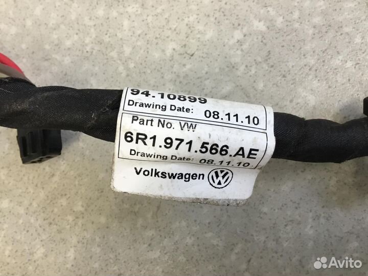 Проводка (коса) Volkswagen Polo Sed 5 (6C1) 2010-2020 6R1971566AE