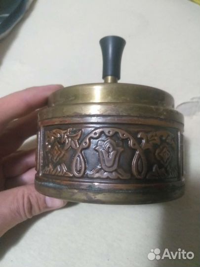 Пепельница СССР латунь