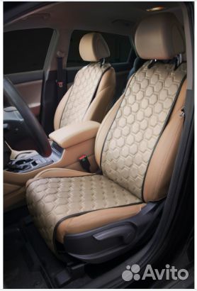 Накидки Алькантара, передние (2 шт.), экокожа