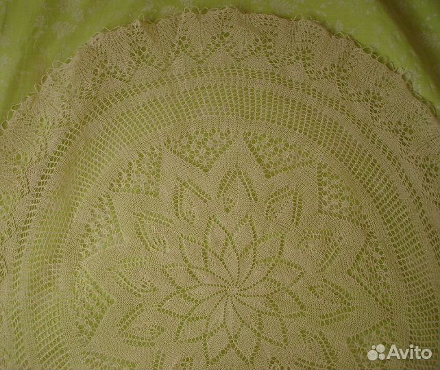 Скатерть ажурная ручной работы и Стриша из льна