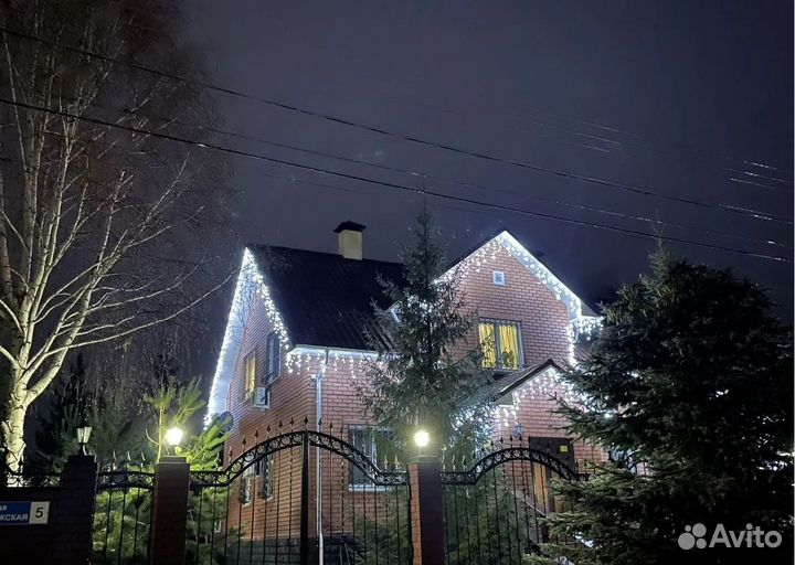 Установка уличных гирлянд Neon Night по договору