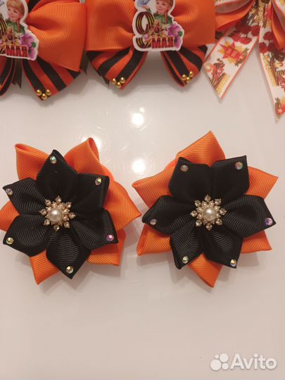 Заколки, бантики ручной работы