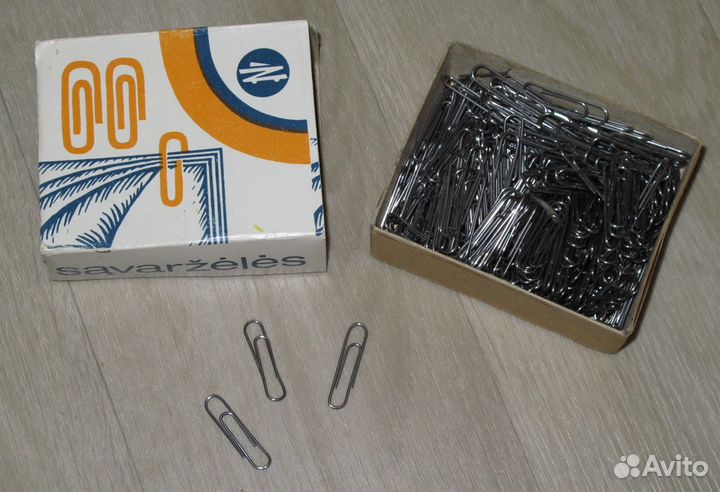 Скрепки канцелярские СССР, ммп Литовской сср, 1985