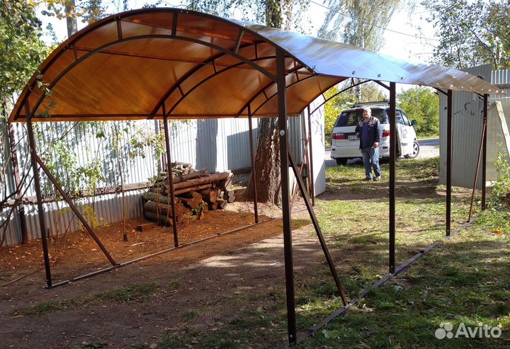 Навec прaктичный из поликарбоната 3,60 x 6,00м