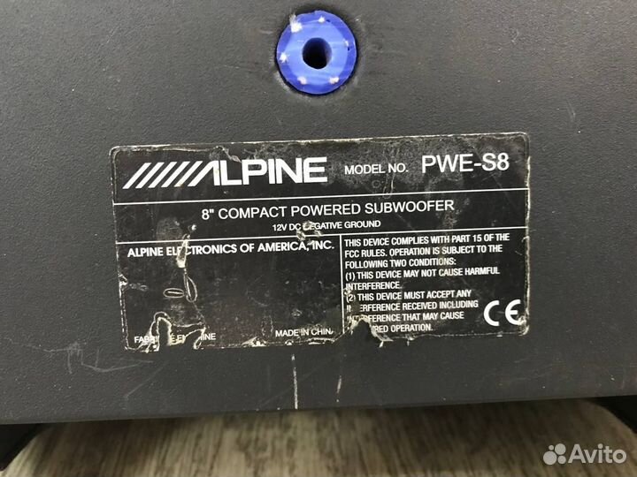 Автомобильный сабвуфер Alpine PWE-S8 (14)