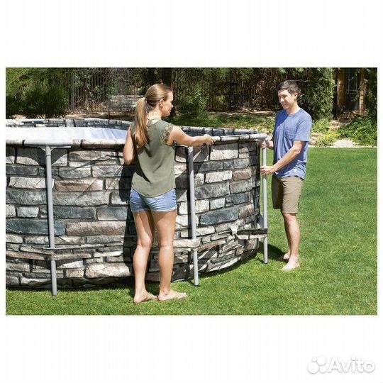 Бассейн каркас Bestway Power Steel, 610x366x122 см