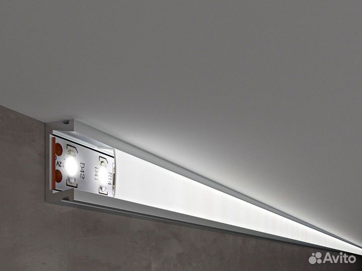 Профиль алюминиевый для светодиодной LED ленты(2м)