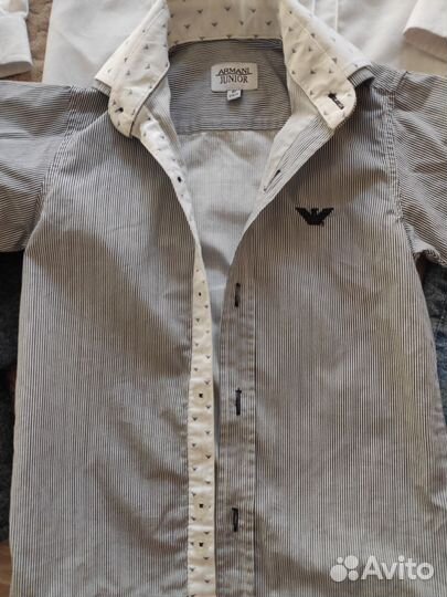 Рубашки и джинсы на мальчика 104-110