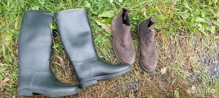 Сапоги для верховой езды 33, щетка скребница