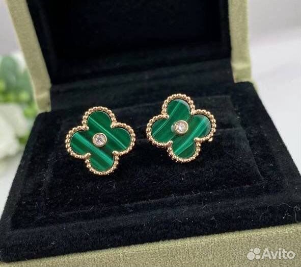 Серьги Van cleef Vgold