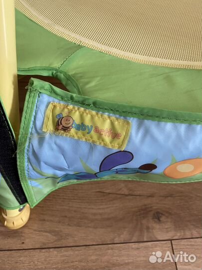 Детский батут elc зеленый до 35 кг