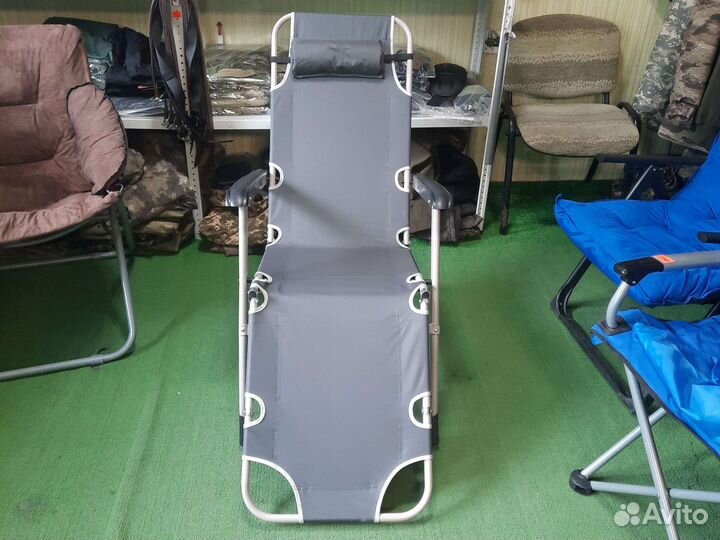 Шезлонг раскладушка