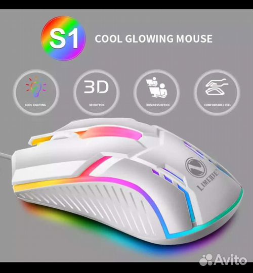 Компьютерная мышка хвостатая черная и белая