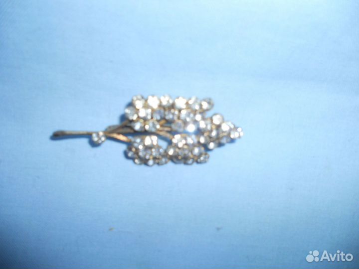 Винтажная брошь серебро 875
