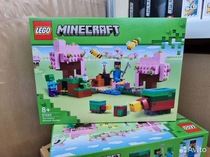 Новый Lego Minecraft 21260 Вишнёвый цветущий сад