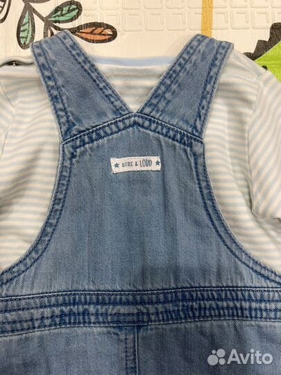 Комплект next 62-68,3-6 месяцев.Боди и комбинезон