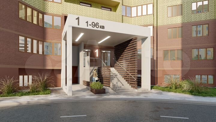 2-к. квартира, 66,6 м², 6/17 эт.