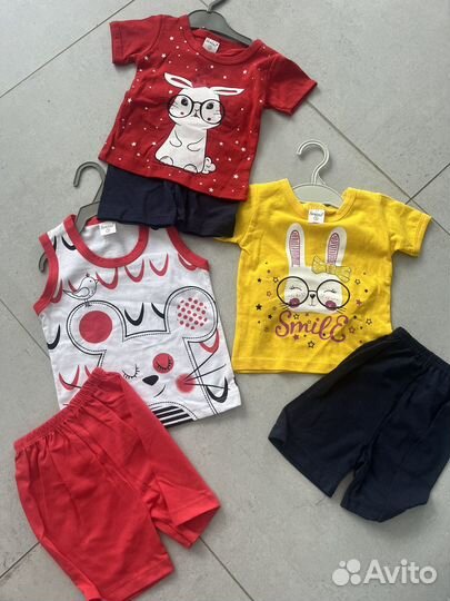 Костюм шорты и футболка