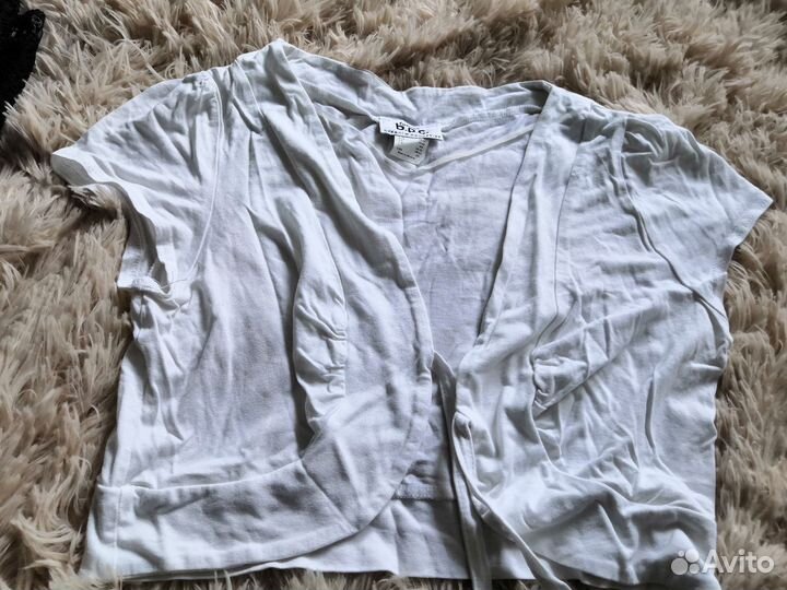 Болеро bonprix размер 44-46, болеро чёрное, белое