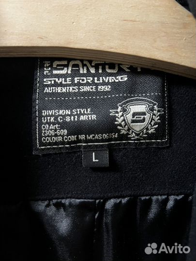 Пальто мужское короткое черное