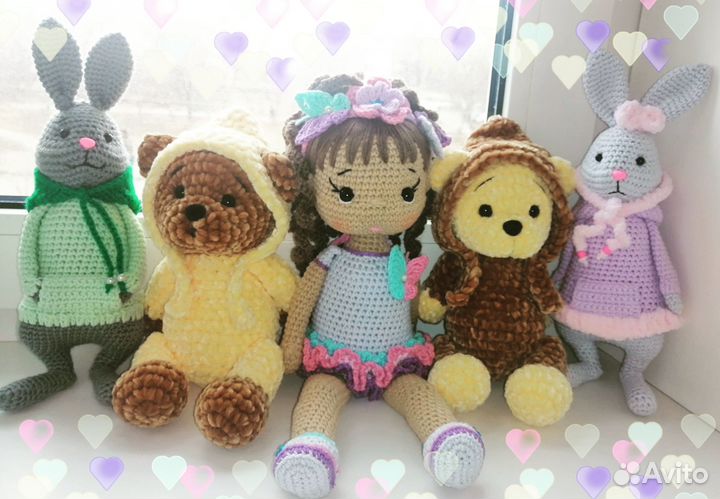 Вязаные игрушки ручной работы