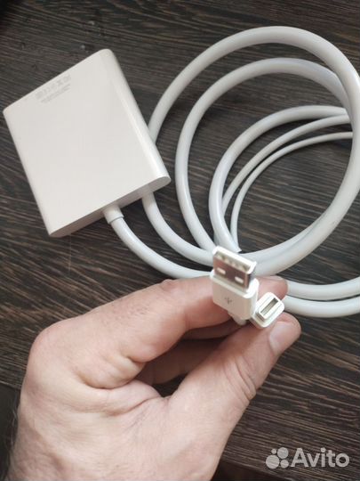 Переходник Thunderbolt+USB - DVI + USB