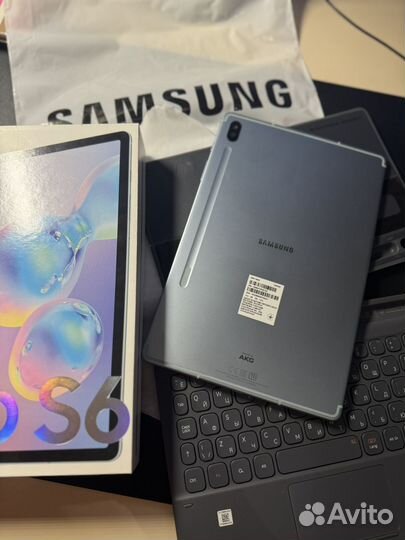 Samsung galaxy tab s6 128 + чехол-клавиатура