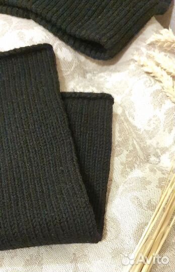 Снуд детский шерсть 100 черный