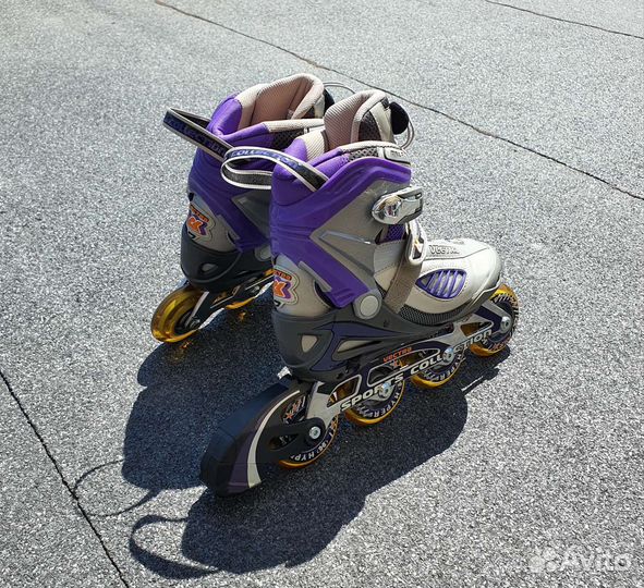 Роликовые коньки раздвижные, р.37-40