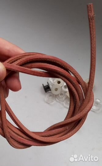 Ремень кожаный к швейной ма-ке, фурнитура в ас-те