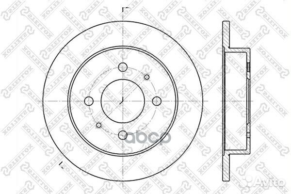 60203031SX диск тормозной задний Mitsubishi Co