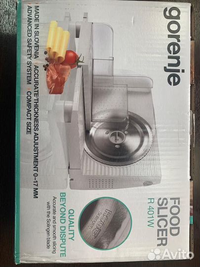 Ломтерезка Gorenje R401W 100 Ватт серебристый